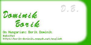 dominik borik business card